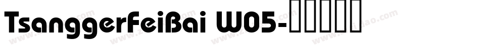 TsanggerFeiBai W05字体转换